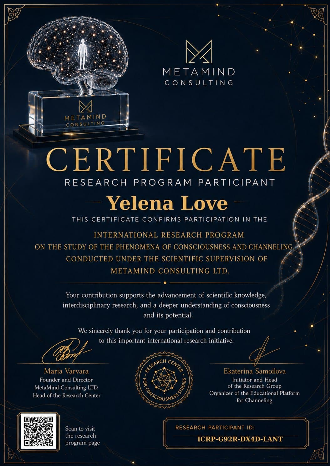 MetaMind International Research Program